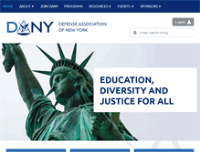 Tablet Screenshot of defenseassociationofnewyork.org